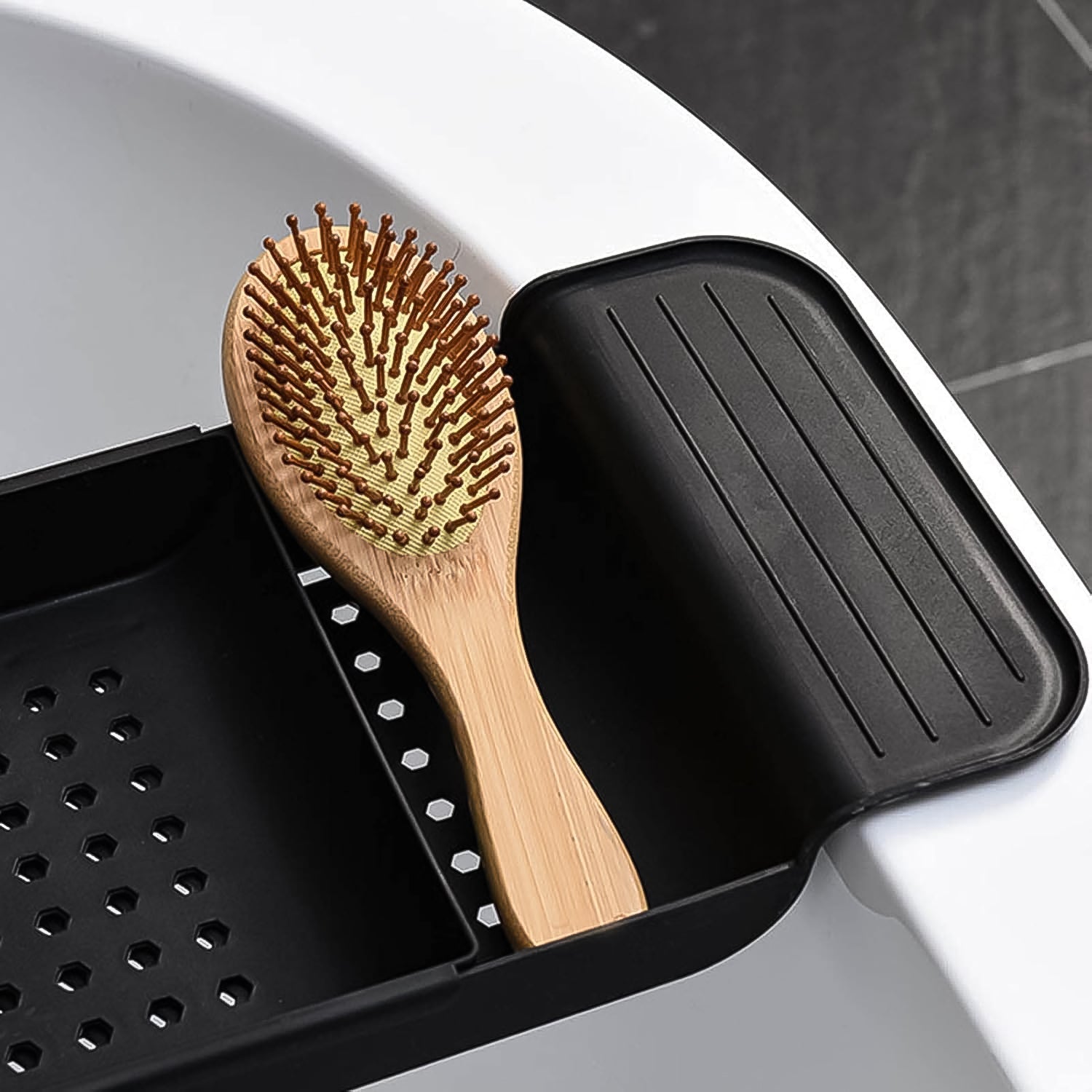 Retractable Bath Caddy, Retractable Bathtub (78 Cm Long Adjust / 1 Pc / With Brown Box) Retractable Bath Caddy, Retractable Bathtub (78 Cm Long Adjust / 1 Pc / With Brown Box)